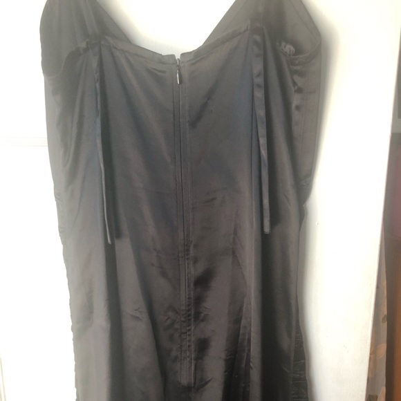 Helmut Lang Ruched V-Neck Slip Cocktail Dress - Picture 6 of 7